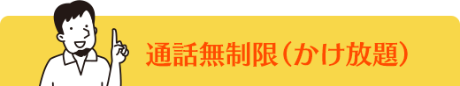 通話無制限（かけ放題）